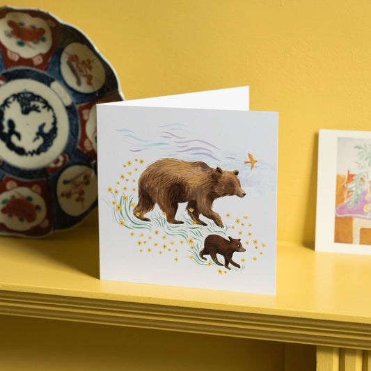Wandering Bears Greetings Card