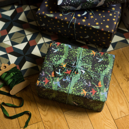 Forest Flight Luxury, 100% Recycled Wrapping Paper